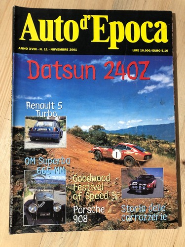 Rivista magazine auto epoca - rivista, d'epoca