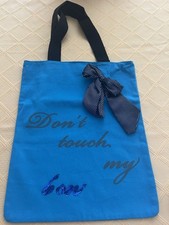 Borsa Stoffa In Cotone Azzurra Con Fiocco Rimuovibile Borsa Mare Estate 2025