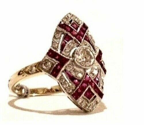Anello stile art deco - anello,