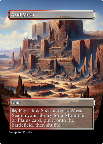 Arid mesa carte - arid,