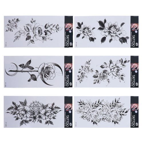 Pezzi fiori tatuaggi - pezzi, 3d