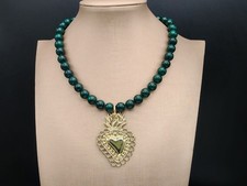 Collana donna girocollo verde