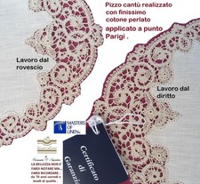 Centro ovale cm. 90 x 45 lino