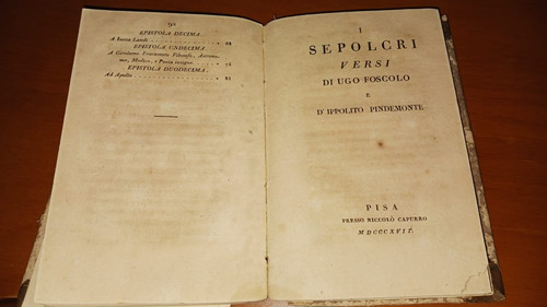 Epistole pindemonte foscolo - +,