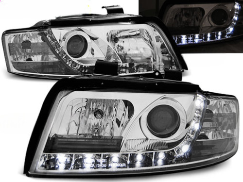 Coppia fari audi 04 luce - a4, 00-04