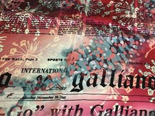 GALLIANO Fazzoletto da collo stile casual Donna FUCSIA Foulard Seta MULTICOLOR