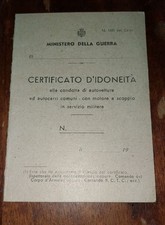 Patente Regno D'Italia vergine