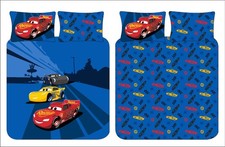 Set lenzuola matrimoniale Disney Cars copripiumino reversibile Saetta McQueen