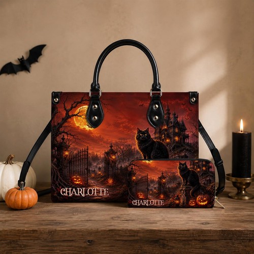 Set borsa halloween - halloween, gatto