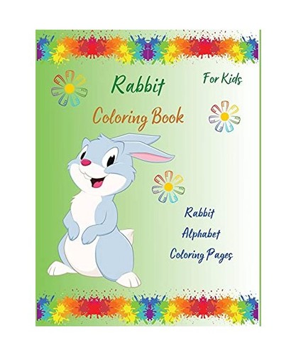 Rabbit coloring book - rabbit, kids