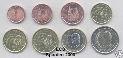 Spagna 2000 euro - set, kms