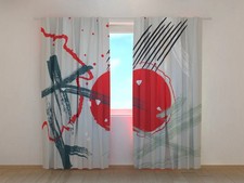 Tende Sole Rosso Astratto