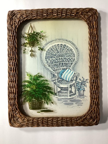 Sedia vintage anni boho - 70,