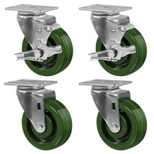 Ruote 4"X1,5" Resistenti - Ruote per Forno ad Alta Temperatura, Cas...