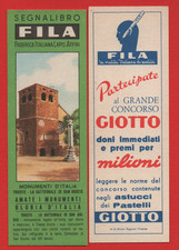 SEGNALIBRO FILA SERIE MONUMENTI D'ITALIA TRIESTE CATTEDRALE S. GIUSTO GIOTTO BLU