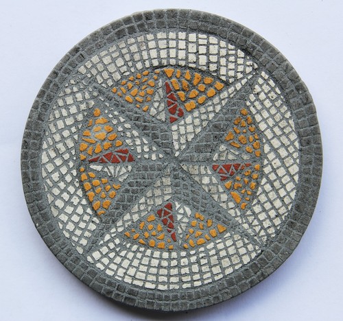 Mosaico circolare pavimento - mosaico,