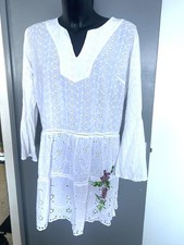 POSITANO 🩵ABITO IN PIZZO SANGALLO BIANCO TG L 🩵🩵☀️🌹🍓🍓