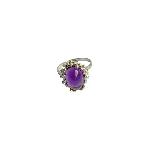 Anello vintage con ametista - vintage,