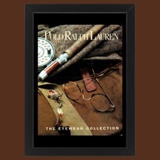 Anni ' 90  * Pubblicità Originale "Polo Ralph Lauren, Eyewear Collection" Cornic