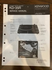 KENWOOD KD-35R KD35R Manuale