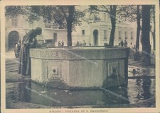 r223 cartolina milano citta' fontana di s.francesco