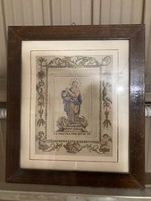 Vecchio Quadretto Con Santino