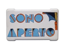 *HH* Targa Smaltata Porta Targhetta Laurana Insegna Placca Cartello Sono Aperto