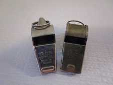 FISCHIETTO vintage ACME THUNDERER ottone made in England, palla di sughero e fischietto Taiwan
