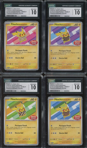 Pokemon cgc pikachu - pikachu, batik