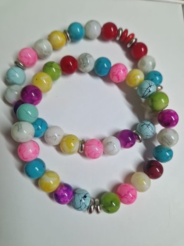 Coppia bracciali vetro - in,