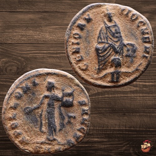 Moneta tardo romana follis - -,