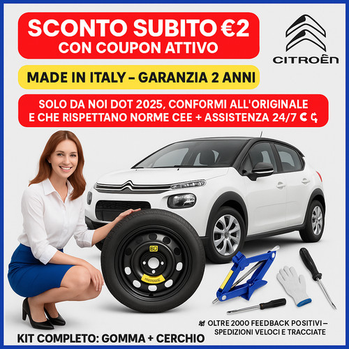 Kit ruotino scorta citroen - 🚗kit,