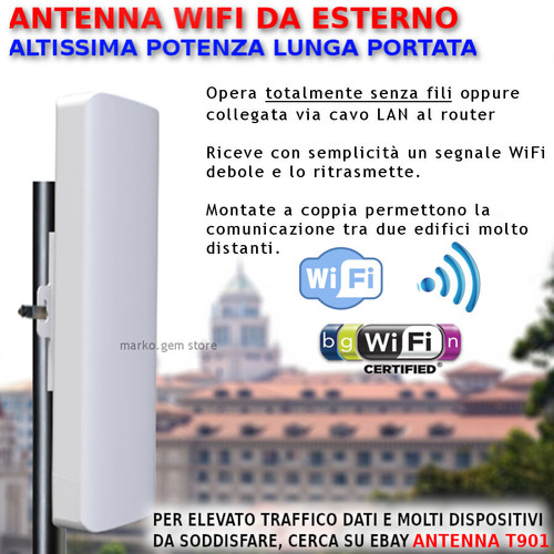 Antenna wifi esterno alta - esterno,
