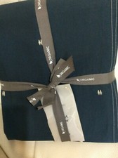 Copripiumino West Elm King cotone biologico lavato blu ombra nuovo con etichetta 