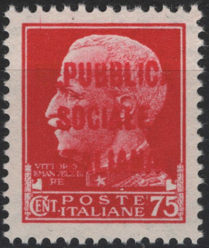 Italia rsi 1944 imperiale - 1944, 75c