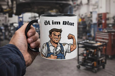 Tazza Meccanico Auto Olio nel