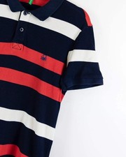 Benetton polo vintage blue - polo,