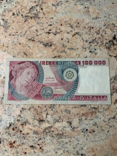 Banconota italiana lire - banconota,
