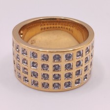 ⭐ Anello lungo Pierre anello da dito anello da donna donna perla zirconi pietra oro 135 ⭐