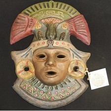 Maschera vintage maya art - art, line