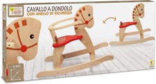 Cavallo dondolo legno con - dondolo, in