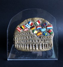 Medaglia GISMONDI Tommaso Placca Colosseo Medaglione Bronzo Firmato Pezzo Unico