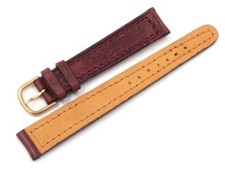 LONGINES Vintage Bordeaux STOCK Vera Pelle 14MM Ricambio Orologi