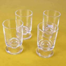 piccoli bicchieri vintage in vetro 4 pezzi