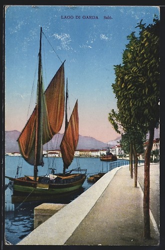 Salò lago garda - garda,, barca