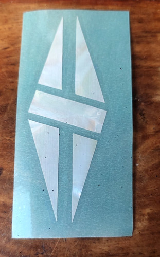 Adesivo gibson pearl headstock - adesivo,