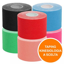 Kinesio Tape Nastro Kinesiologico 5 m x 5 cm Tape Muscolare Cerotto Taping Forte