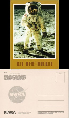 Cartolina astronauta edwin - cartolina,