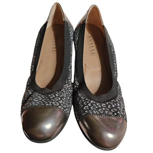 Anyi ballerine argento nero - argento,