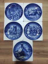 5 piatti natalizi in porcellana Bareuther